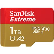 SanDisk microSDXC 1TB Extreme + Rescue PRO Deluxe + SD adaptér