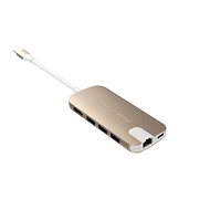 Gmobi Multi-port USB-C Hub HDMI a Ethernet zlatý