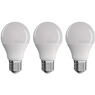 EMOS LED žiarovka True Light A60 7,2W E27 neutrálna biela, 3 ks - LED žiarovka