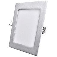 EMOS LED panel 170×170, štvorcový vstavaný strieborný, 12 W neutrálna biela - LED panel