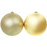 Banka zlatá súprava 2 kusov - Vianočné ozdoby