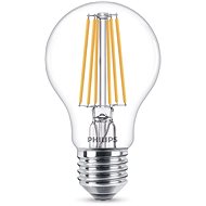 Philips LED Classic Filament 8–75 W, E27, číra, 4000 K
