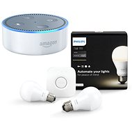 Philips Hue White 8.5W E27 starter kit + Amazon Echo Dot biela (2.generácia)