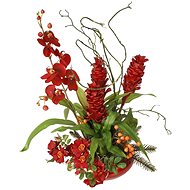 EverGreen® Orchid.-bromélia aranž. v. 53 cm - Vianočné ozdoby