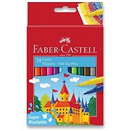 Faber-Castell Castle okrúhle, 24 farieb - Fixky