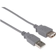 Dátový kábel PremiumCord USB 2.0 predlžovací 0,5 m sivý
