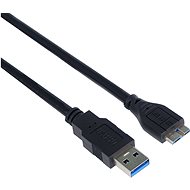 PremiumCord USB 3.0 prepojovací 1m A-Microbe čierny - Dátový kábel