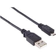 PremiumCord USB 2.0 prepojovací AB micro 5m čierny - Dátový kábel