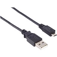 Dátový kábel PremiumCord USB 2.0 prepojovací A-B micro 2 m čierny - Datový kabel