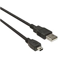 Dátový kábel PremiumCord USB 2.0 prepojovací AB mini 0,5 m čierny