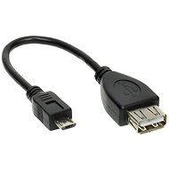 PremiumCord kábel USB A/f - Micro USB/m 20 cm - Redukcia