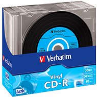 Médium Verbatim CD-R MusicLifePlus Vinyl 48x, 10ks v SLIM krabičke