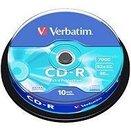 Verbatim CD-R DataLife Protection 52×, 10 ks Cake-Box - Médium