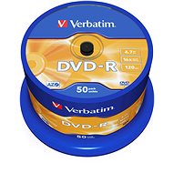 Verbatim DVD-R 16x, 50 ks cakebox - Médium