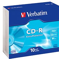 Médium VERBATIM CD-R 80 52× EXTRA slim 10pck/BAL