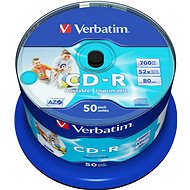 VERBATIM CD-R AZO 700 MB, 52 ×, printable, spindle 50 ks - Médium