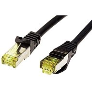 OEM S/FTP patchkabel Cat 7, s konektormi RJ45, LSOH, 0,5 m, čierny - Sieťový kábel