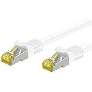 OEM S/FTP patchkabel Cat 7, s konektormi RJ45, LSOH, 0,5 m, biely - Sieťový kábel