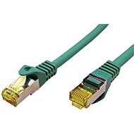 OEM S/FTP patchkabel Cat 7, s konektormi RJ45, LSOH, 0.25m, zelený - Sieťový kábel