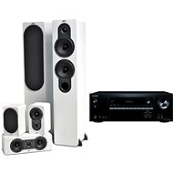ONKYO TX-NR474 čierny + Jamo S 426 HCS 3 biele