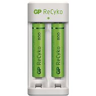 GP Eco E211 + 2× AAA ReCyko 800 - Nabíjačka batérií