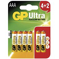 Jednorazová batéria GP Ultra Alkaline LR03 (AAA) 4+2 ks v blistri