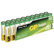 Jednorazová batéria GP Super Alkaline LR6 (AA) 20 ks v blistri