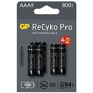 Nabíjacia batéria GP ReCyko Pro Professional AAA (HR03), 6 ks - Nabíjateľná batéria