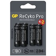 Nabíjateľná batéria GP ReCyko Pro Professional AA (HR6), 6 ks