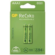 Nabíjacia batéria GP ReCyko 650 AAA (HR03), 2 ks - Nabíjateľná batéria