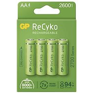 Nabíjateľná batéria GP ReCyko 2700 AA (HR6), 4 ks - Nabíjecí baterie