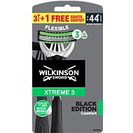 WILKINSON Xtreme3 Black Edition Comfort 3 + 1 ks - Jednorazové holiace strojčeky