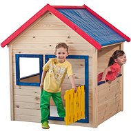 Woody Záhradný domček s farebným lemovaním - Detský domček