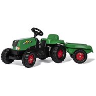 Šliapací traktor Rolly Toys Šliapací traktor Rolly Kid s vlečkou zeleno-červený