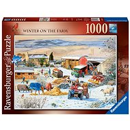 Ravensburger  164783 Zima na farme 1000 dielikov - Puzzle