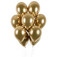 Balóniky Chromované 50 ks zlaté lesklé – priemer 33 cm - Balonky