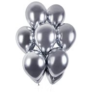 Balóniky chromované 50 ks strieborné lesklé – priemer 33 cm - Balonky