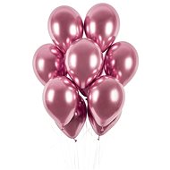 Balóniky chrómované 50 ks ružové lesklé – priemer 33 cm - Balonky