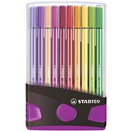 STABILO Pen 68, 20 ks, ColorParade, antracit/ružové - Fixky