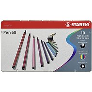 STABILO Pen 68, 10 ks, kovové puzdro