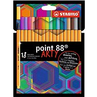 STABILO point 88, 18 ks, puzdro, „ARTY" - Liner
