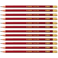 STABILO Swano, červená ceruzka s gumou, 12 ks - Ceruzka
