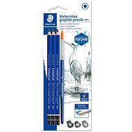 Staedtler Design Journey Lumograph, šesťhranná akvarelová - sada, 3 tvrdosti so štetcom - Ceruzka