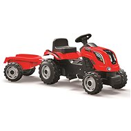 Smoby Farmer XL červený s vozíkom - Šliapací traktor