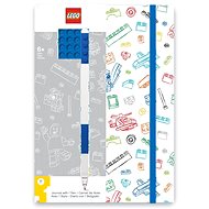 LEGO Stationery Zápisník A5 s modrým perom – biely, modrá doštička 4×4