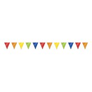 Girlanda - barevné vlajky - pvc - 10 m - Párty doplnky
