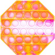 Pop it – oktagon oranžovo-ružový - Pop It