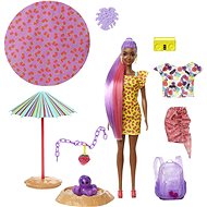 Barbie Color Reveal bábika pena plná zábavy červená