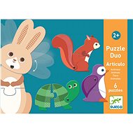 Duo puzzle Zvieratká v pohybe - Puzzle