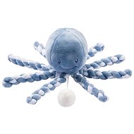 Nattou Prvá hrajúca hračka pre bábätká, chobotnička PIU PIU Lapidou blue infinity/light blue 0 mes.+ - Plyšová hračka